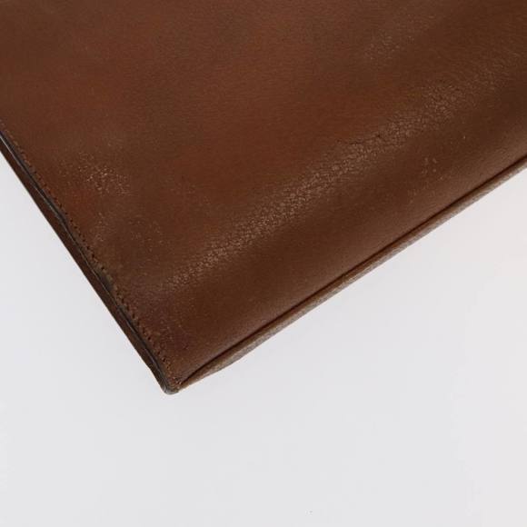 GUCCI Bamboo Business Bag Leather Brown Gold 1529593675 Auth ti2591 - Picture 13 of 16